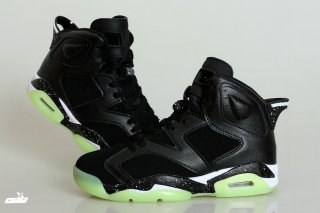 Air Jordan 6 Noir Blanc Fluorescent Vert