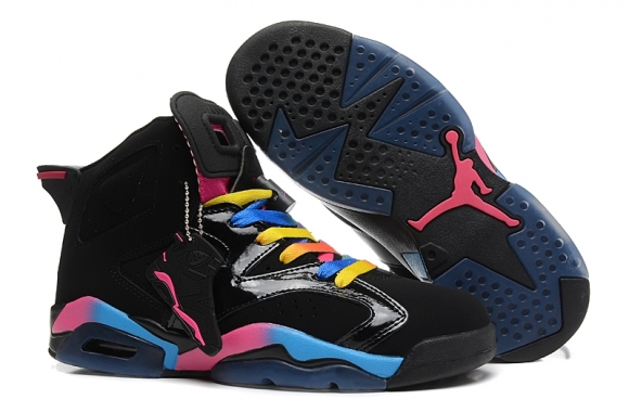 Air Jordan 6 Noir Bleu Rose