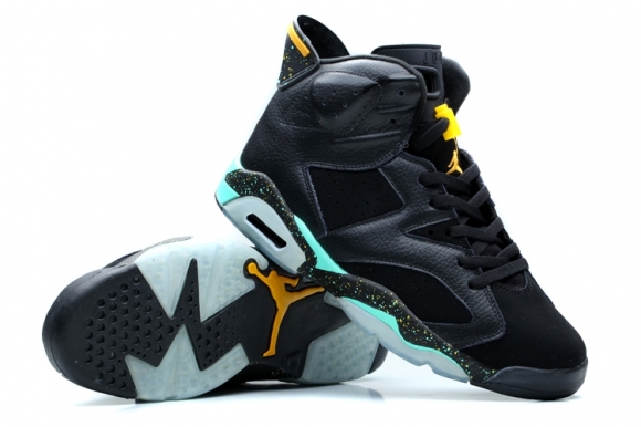 Air Jordan 6 Noir Jaune Bleu