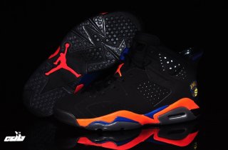 Air Jordan 6 Noir Orange Bleu