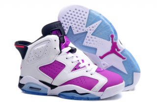 Air Jordan 6 Pourpre Blanc