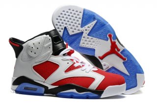 Air Jordan 6 Rouge Blanc Clair Bleu