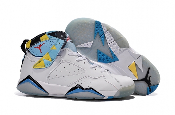 Air Jordan 7 Blanc Bleu Jaune