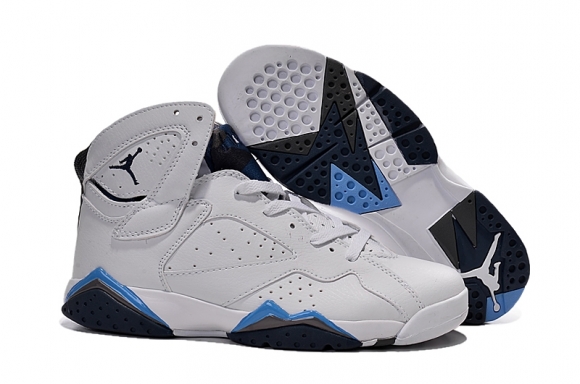 Air Jordan 7 Blanc Bleu Noir