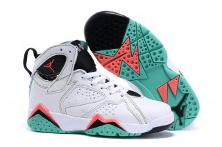 Air Jordan 7 Blanc Noir Rose Vert Enfant