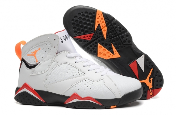 Air Jordan 7 Blanc Orange Rouge