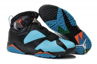 Air Jordan 7 Noir Orange Bleu