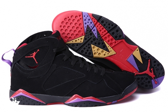 Air Jordan 7 Noir Orange Pourpre