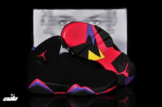 Air Jordan 7 Noir Pourpre Rouge Enfant