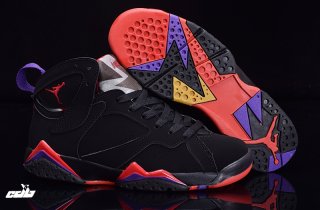 Air Jordan 7 Pourpre Noir Orange