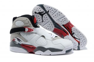 Air Jordan 8 Blanc Gris Rouge