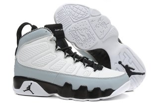 Air Jordan 9 Blanc Gris Noir