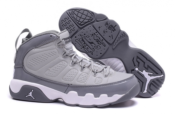 Air Jordan 9 Gris Blanc