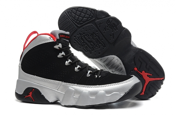 Air Jordan 9 Noir Argent