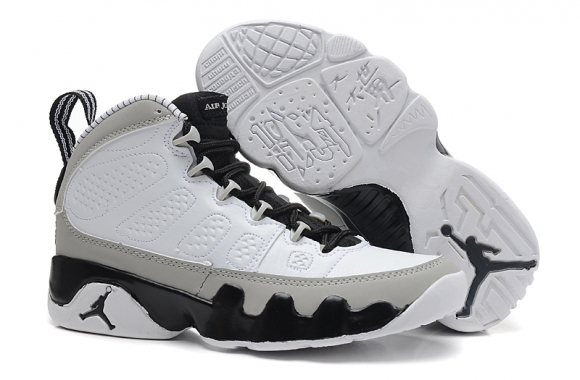 Air Jordan 9 Noir Blanc Gris