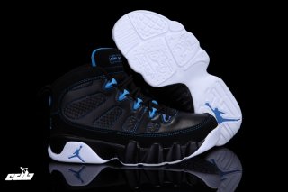 Air Jordan 9 Noir Bleu Blanc Enfant