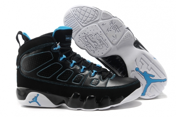 Air Jordan 9 Noir Bleu Blanc
