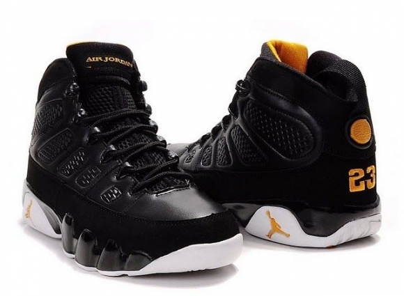 Air Jordan 9 Noir Jaune Blanc