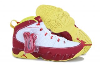 Air Jordan 9 Rouge Blanc Jaune