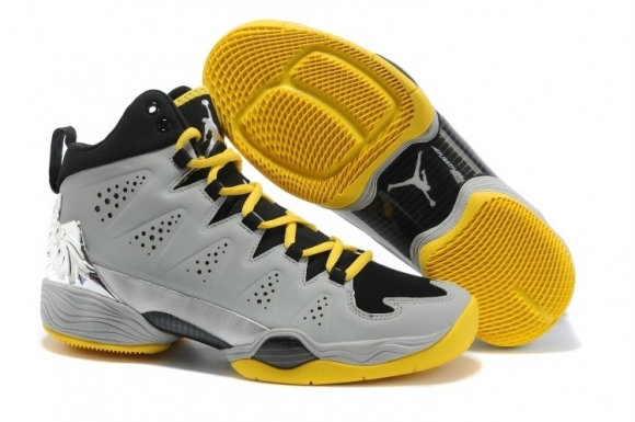 Air Jordan Carmelo Anthony 10 Gris Noir Jaune