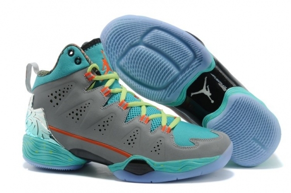 Air Jordan Carmelo Anthony 10 Gris Vert