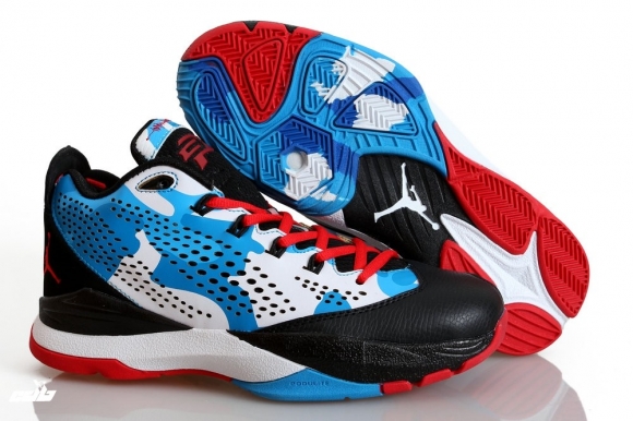 Air Jordan Chris Paul 7 Blanc Noir Bleu Rouge