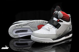 Air Jordan Flight Gris Blanc Rouge