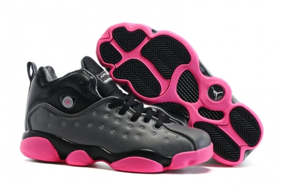 Air Jordan Jumpman Team 2 GS Noir Gris Rose