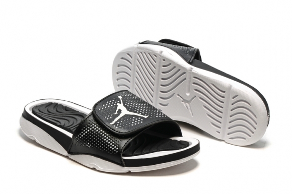 Jordan Hydro Claquette Blanc Noir