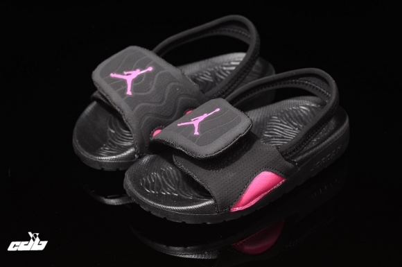 Jordan Hydro Claquette Noir Rose