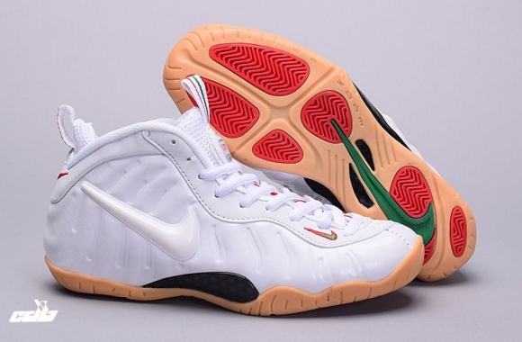 Nike Air Foamposite Blanc Orange