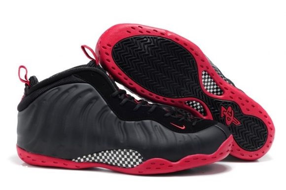 Nike Air Foamposite Noir Rouge Treillis