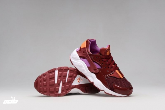 Nike Air Huarache Rouge Pourpre Blanc