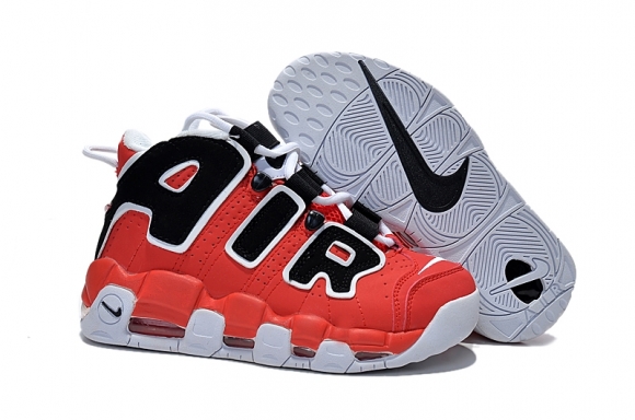 Nike Air More Uptempo Rouge Blanc Noir