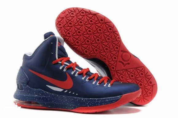 Nike KD 5 Foncé Bleu Rouge