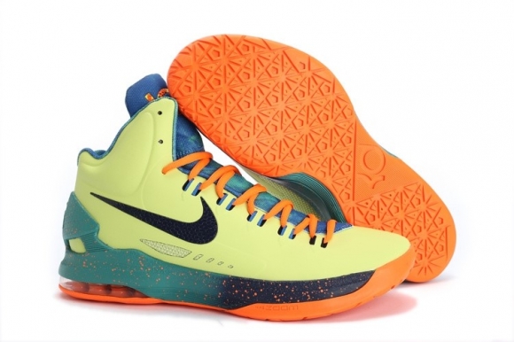 Nike KD 5 Jaune Orange