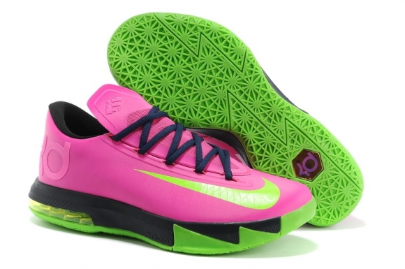 Nike KD 6 Rose Rouge Vert