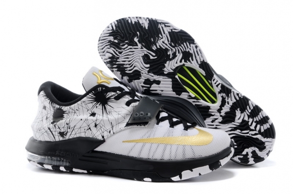 Nike KD 7 Noir Blanc Jaune