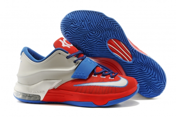 Nike KD 7 Rouge Bleu Argent