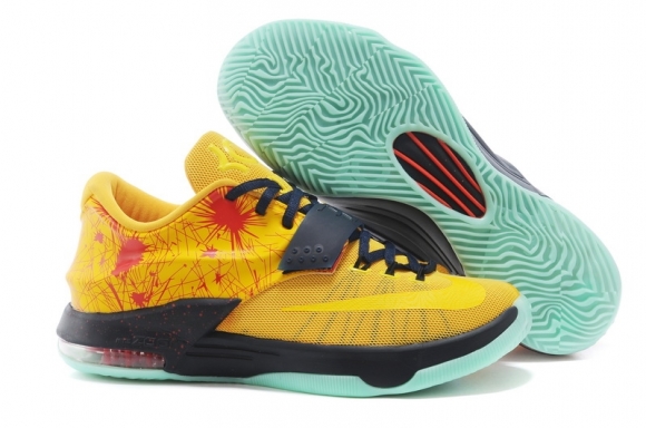 Nike KD 7 Vert Jaune Noir