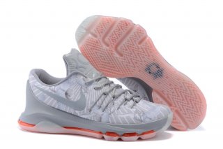 Nike KD 8 Blanc Gris Orange