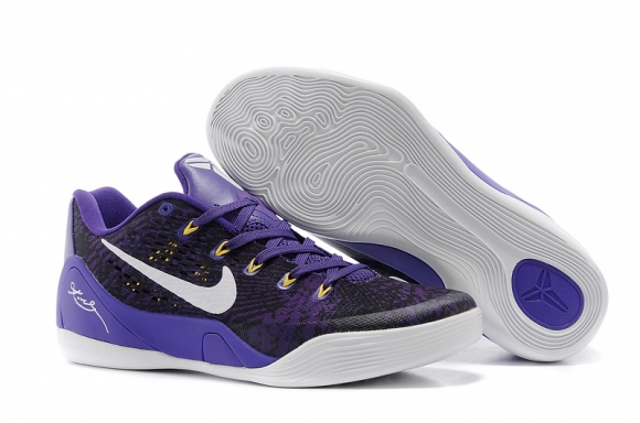 Nike Kobe 9 Elite Blanc Pourpre Noir