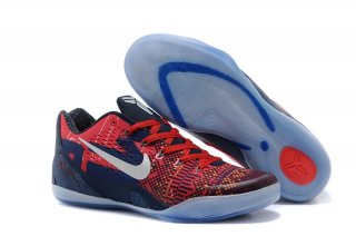 Nike Kobe 9 Elite Rouge Foncé Bleu