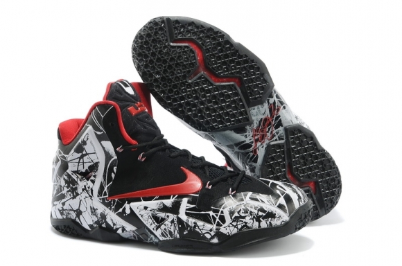 Nike Lebron 11 Blanc Noir Rouge