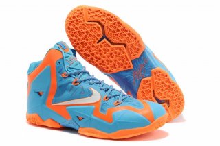 Nike Lebron 11 Bleu Orange