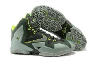 Nike Lebron 11 Gris Argent Vert