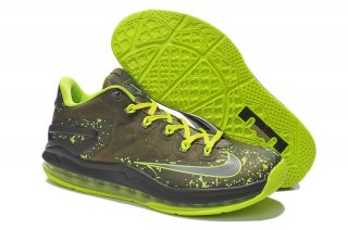 Nike Lebron 11 Marron Fluorescent Vert