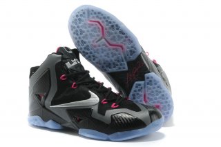 Nike Lebron 11 Noir Argent Rose