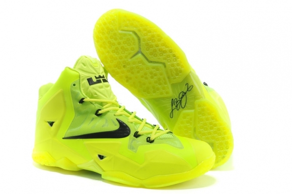 Nike Lebron 11 Noir Fluorescent Vert