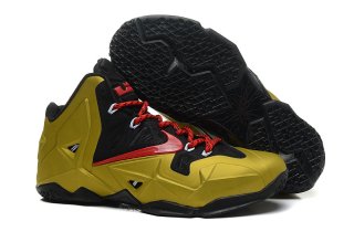 Nike Lebron 11 Or Noir Rouge